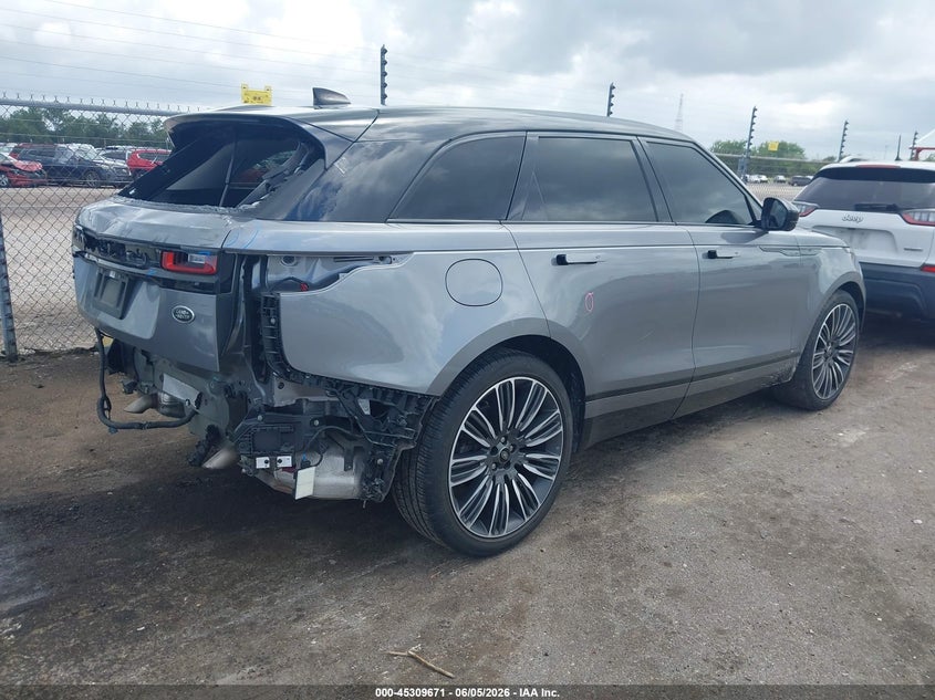 2021 Land rover Range rover velar VIN SALYT2EX6MA322131 IAAI salvage auction — REAR END, Salvage Title, sold $17,400 on 2026-07-18 (photo 4)