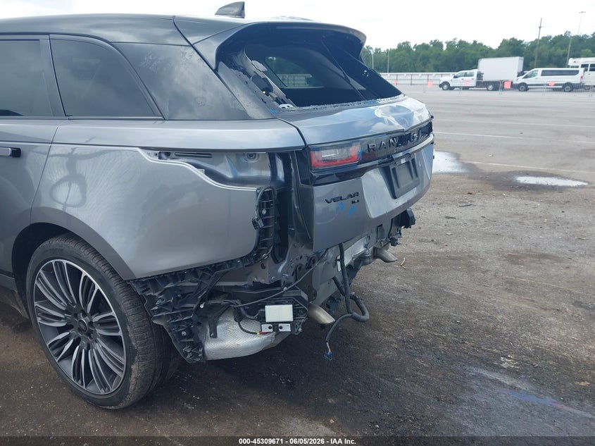 2021 Land rover Range rover velar VIN SALYT2EX6MA322131 IAAI salvage auction — REAR END, Salvage Title, sold $17,400 on 2026-07-18 (photo 6)