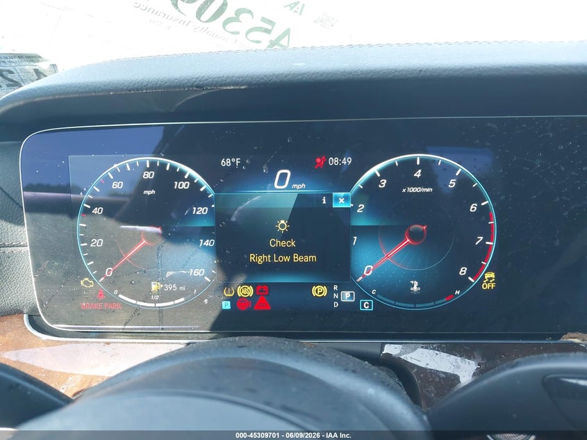 2022 Mercedes-benz E-klasse VIN W1KZF8EB2NB044548 IAAI salvage auction — FRONT END, Salvage Title, sold $6,900 on 2026-07-25 (photo 7)