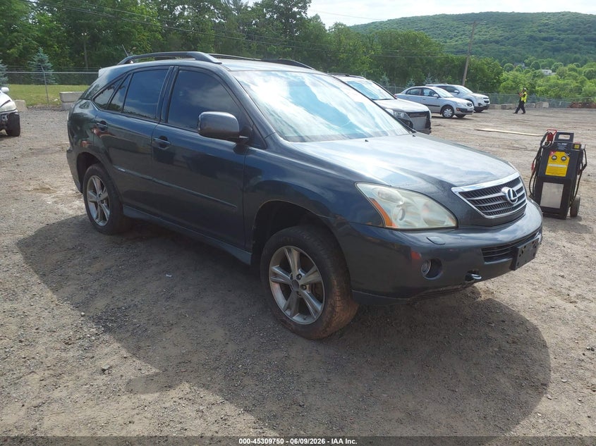 2007 Lexus Rx 400h VIN JTJHW31U472007825 IAAI salvage auction — NORMAL WEAR, Clear (New Jersey), sold $625 on 2026-07-09 (photo 1)