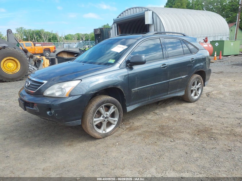 2007 Lexus Rx 400h VIN JTJHW31U472007825 IAAI salvage auction — NORMAL WEAR, Clear (New Jersey), sold $625 on 2026-07-09 (photo 2)