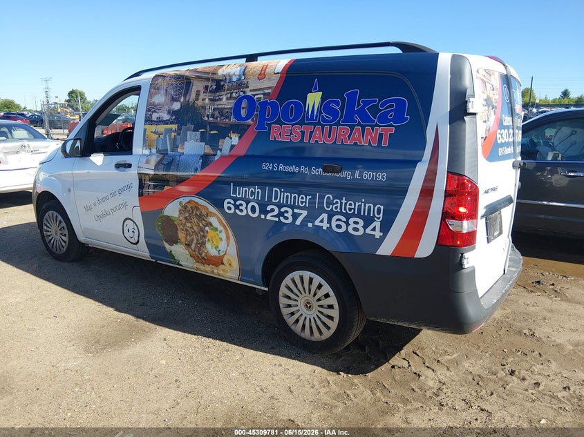 2020 Mercedes-benz Metris VIN WD3PG2EA5L3672138 IAAI salvage auction — RIGHT REAR, Salvage (Illinois), sold $4,350 on 2026-07-29 (photo 3)
