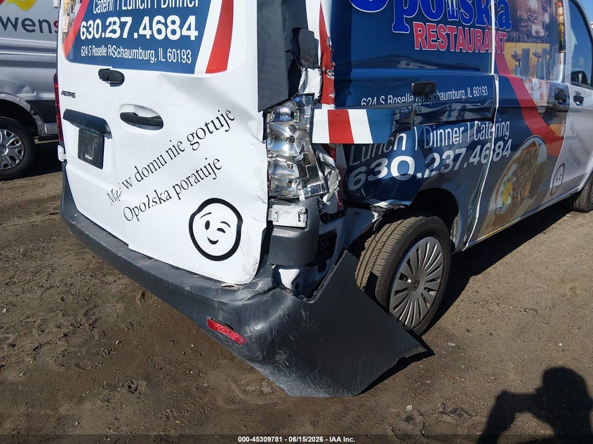 2020 Mercedes-benz Metris VIN WD3PG2EA5L3672138 IAAI salvage auction — RIGHT REAR, Salvage (Illinois), sold $4,350 on 2026-07-29 (photo 6)