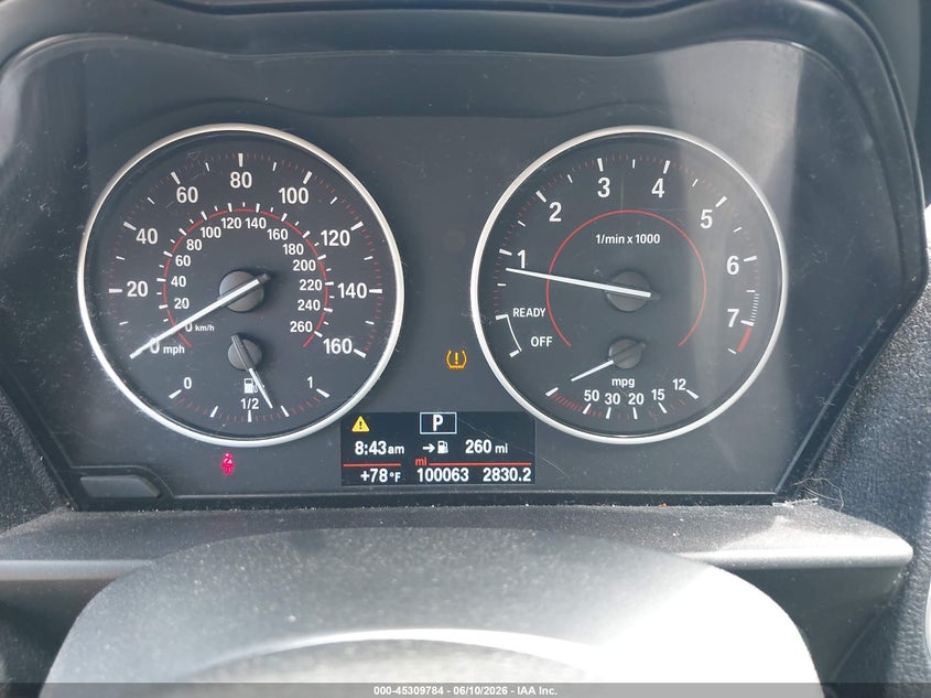 2016 BMW 2er VIN WBA1G9C51GV726262 IAAI salvage auction — SIDE, Salvage Title, sold $1,900 on 2026-07-09 (photo 7)