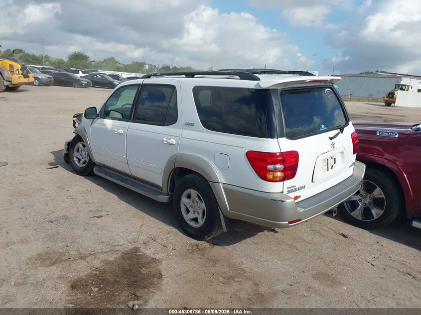 2002 Toyota Sequoia VIN 5TDZT34A62S094999 IAAI salvage auction — FRONT END, Salvage (Texas), sold $825 on 2026-07-24 (photo 3)
