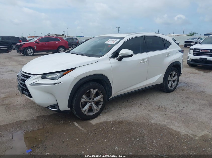 2017 Lexus Nx VIN JTJYARBZ9H2060324 IAAI salvage auction — HAIL, Salvage Title, sold $7,350 on 2026-07-15 (photo 2)
