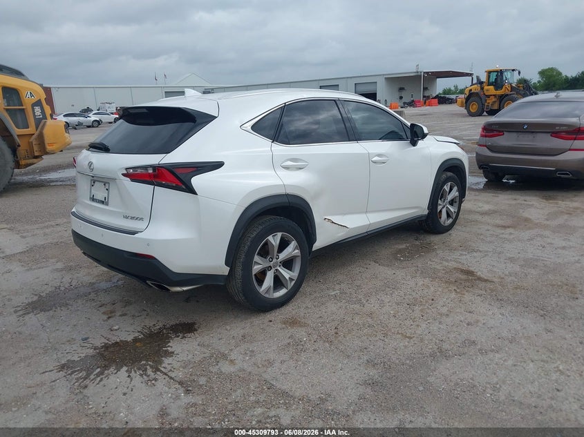 2017 Lexus Nx VIN JTJYARBZ9H2060324 IAAI salvage auction — HAIL, Salvage Title, sold $7,350 on 2026-07-15 (photo 4)