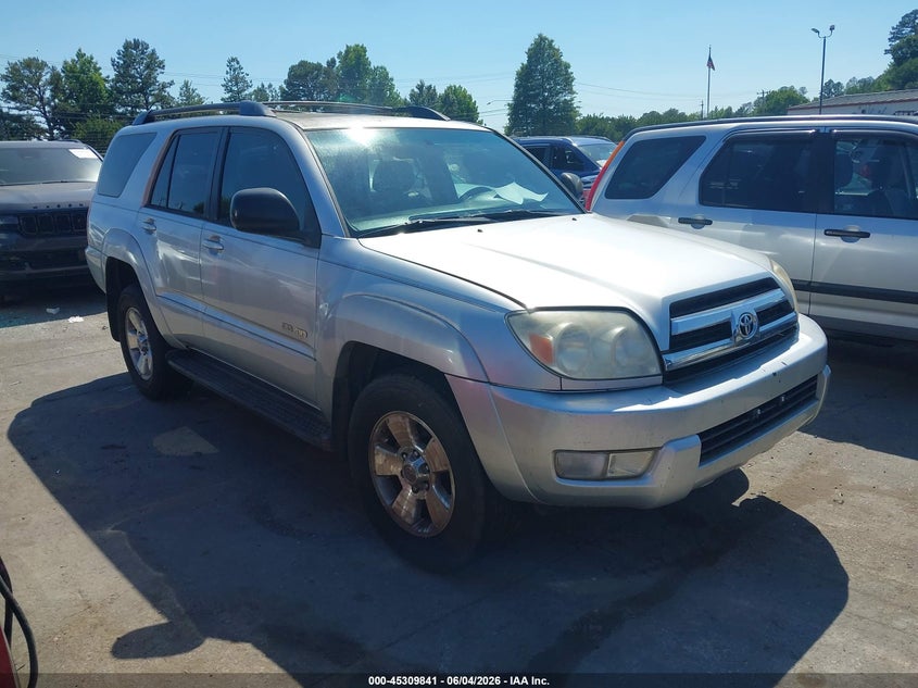 2005 Toyota 4runner VIN JTEBU14R858042190 IAAI salvage auction — NORMAL WEAR, Clear-Dealer Only (North Carolina), sold $2,525 on 2026-07-06 (photo 1)