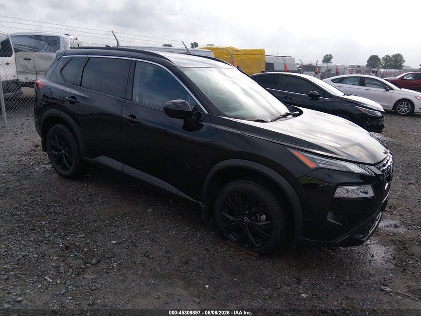 2023 Nissan Rogue VIN JN8BT3BA2PW014064 IAAI salvage auction — REAR END, Salvage Title, sold $525 on 2026-07-22 (photo 1)