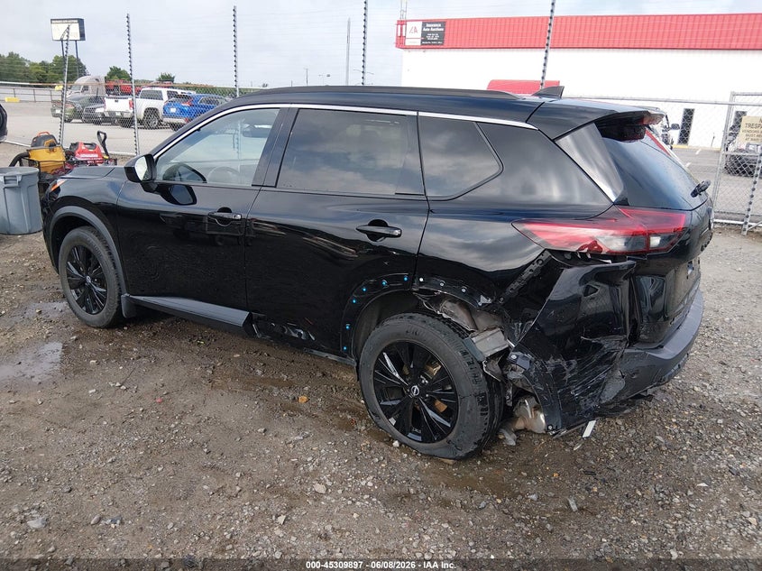 2023 Nissan Rogue VIN JN8BT3BA2PW014064 IAAI salvage auction — REAR END, Salvage Title, sold $525 on 2026-07-22 (photo 3)