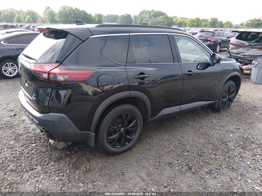 2023 Nissan Rogue VIN JN8BT3BA2PW014064 IAAI salvage auction — REAR END, Salvage Title, sold $525 on 2026-07-22 (photo 4)