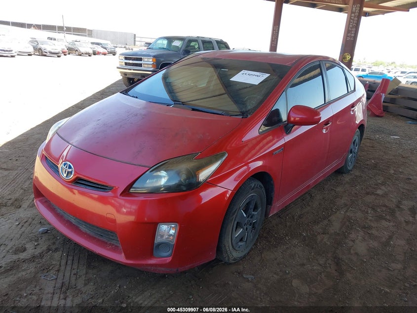 2011 Toyota Prius VIN JTDKN3DU3B0321137 IAAI salvage auction — NORMAL WEAR, Clear-Dealer Only (Arizona), sold $800 on 2026-07-28 (photo 2)