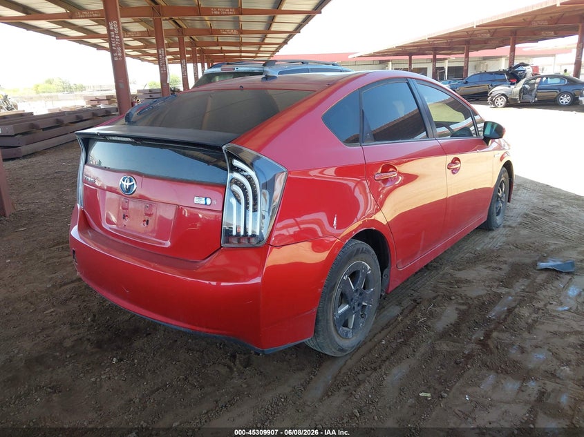 2011 Toyota Prius VIN JTDKN3DU3B0321137 IAAI salvage auction — NORMAL WEAR, Clear-Dealer Only (Arizona), sold $800 on 2026-07-28 (photo 4)