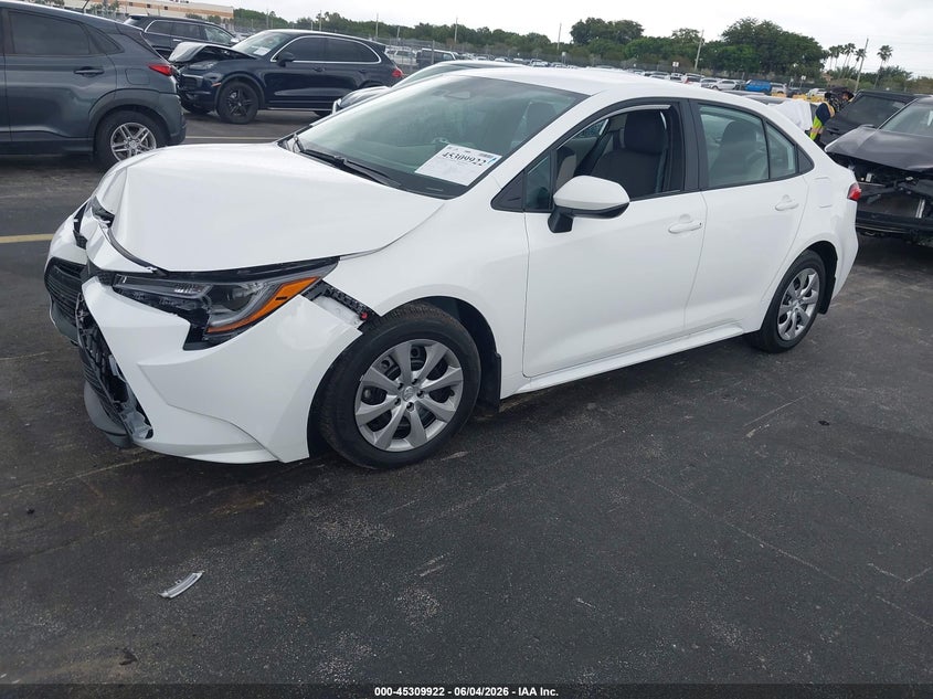 2026 Toyota Corolla VIN 5YFB4MDE9TP447494 IAAI salvage auction — FRONT END, Salvage Title, sold $6,700 on 2026-07-09 (photo 2)