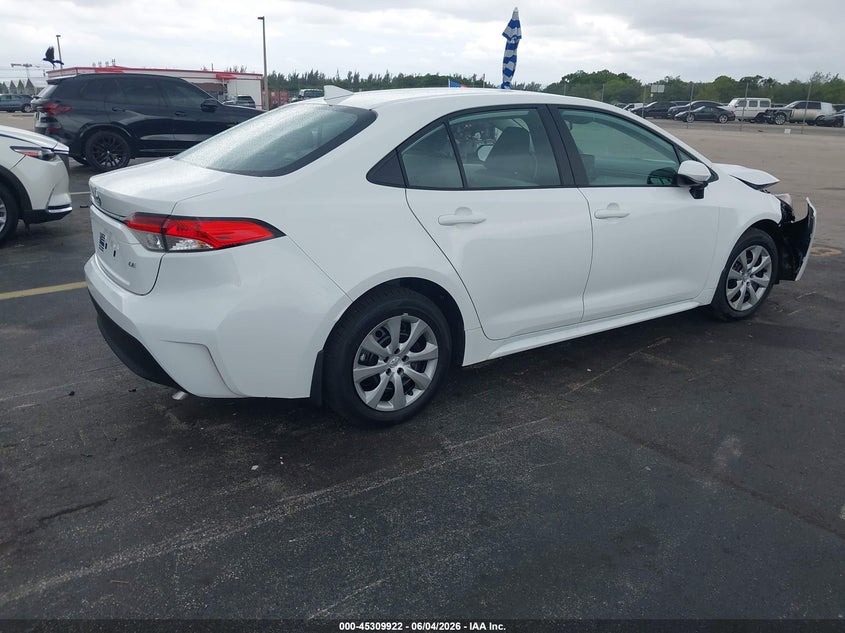 2026 Toyota Corolla VIN 5YFB4MDE9TP447494 IAAI salvage auction — FRONT END, Salvage Title, sold $6,700 on 2026-07-09 (photo 4)