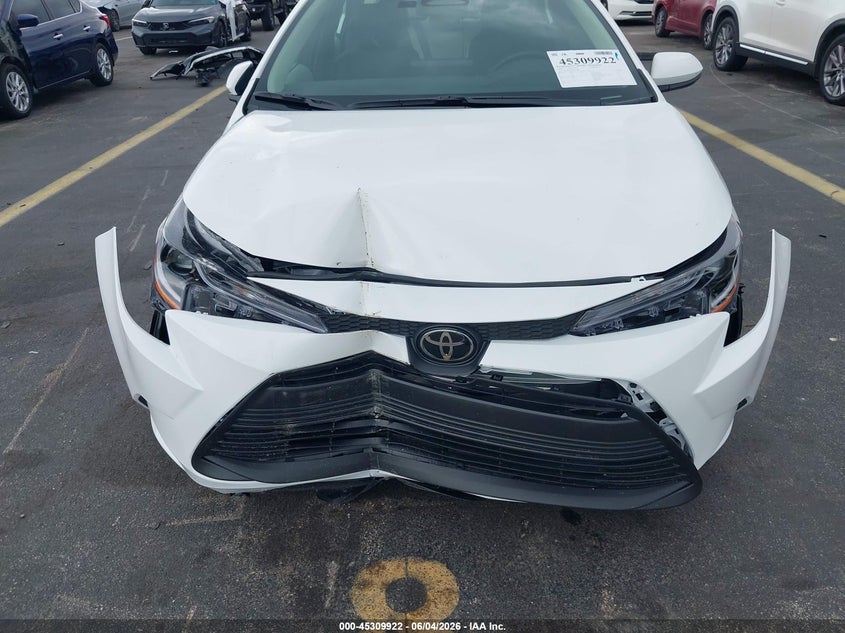 2026 Toyota Corolla VIN 5YFB4MDE9TP447494 IAAI salvage auction — FRONT END, Salvage Title, sold $6,700 on 2026-07-09 (photo 6)