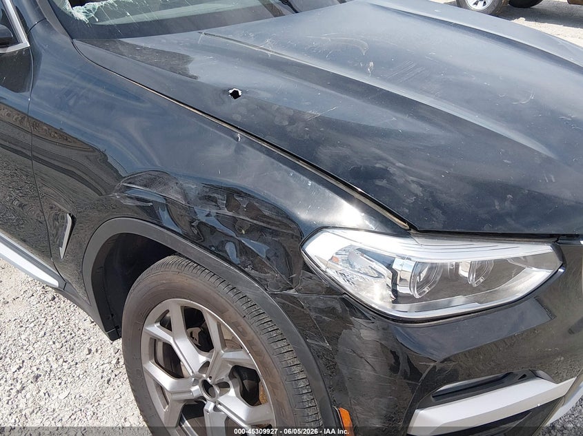 2021 BMW X3 VIN 5UXTY5C08M9E71007 IAAI salvage auction — RIGHT SIDE, Salvage Title, sold $7,900 on 2026-09-07 (photo 6)