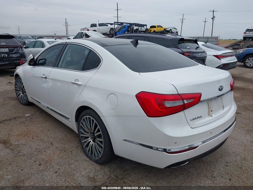 2014 Kia Cadenza VIN KNALN4D70E5131076 IAAI salvage auction — FRONT END, Salvage Title, sold $1,050 on 2026-07-21 (photo 3)