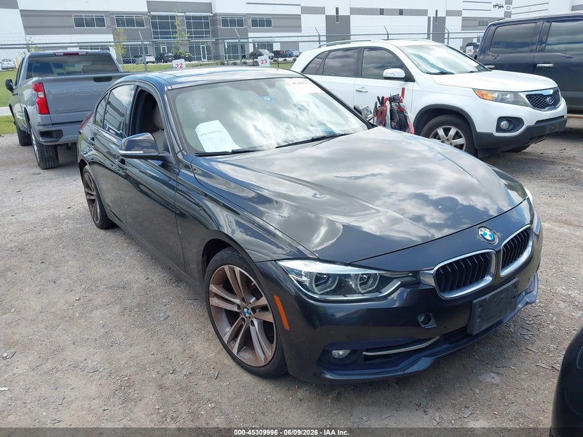 2016 BMW 3er VIN WBA8E9G50GNT44934 IAAI salvage auction — REAR END, Original (Texas), sold $25 on 2026-07-28 (photo 1)