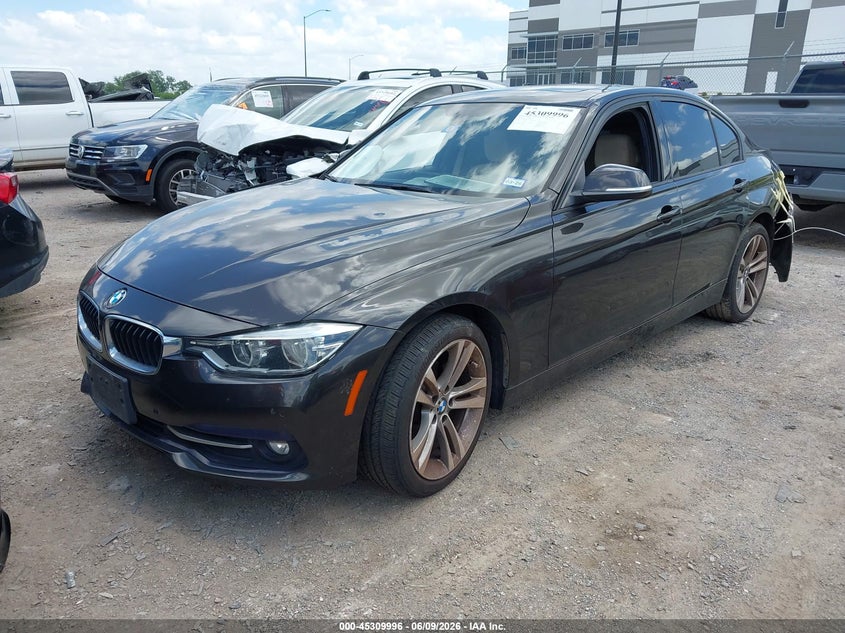 2016 BMW 3er VIN WBA8E9G50GNT44934 IAAI salvage auction — REAR END, Original (Texas), sold $25 on 2026-07-28 (photo 2)