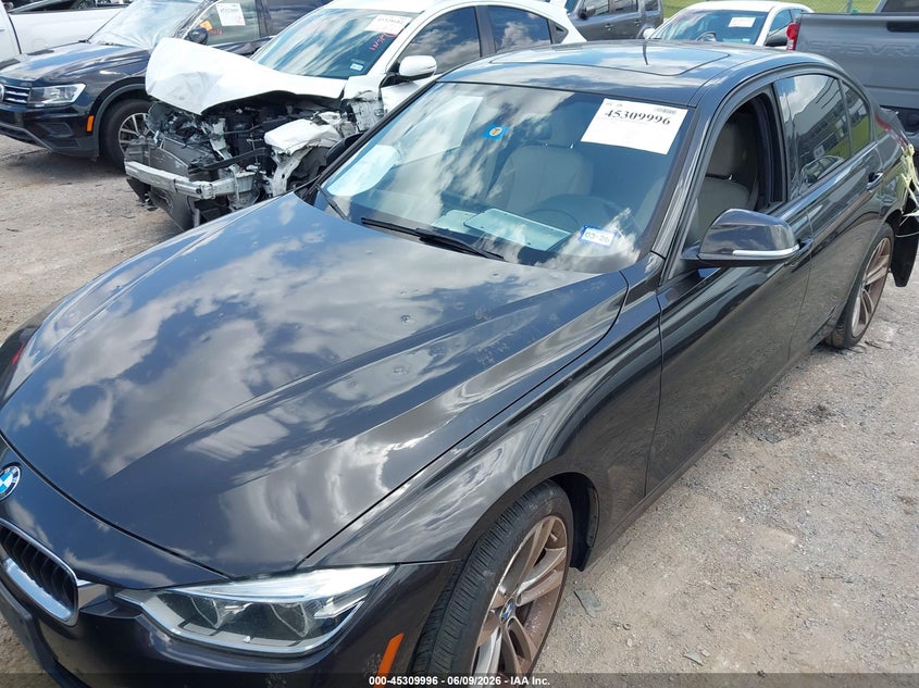 2016 BMW 3er VIN WBA8E9G50GNT44934 IAAI salvage auction — REAR END, Original (Texas), sold $25 on 2026-07-28 (photo 6)