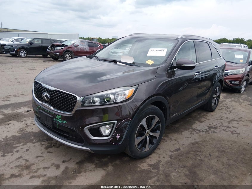 2017 Kia Sorento VIN 5XYPHDA58HG314834 IAAI salvage auction — REAR END, Salvage Title, sold $3,675 on 2026-07-14 (photo 2)