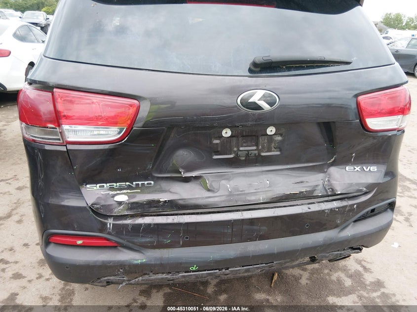 2017 Kia Sorento VIN 5XYPHDA58HG314834 IAAI salvage auction — REAR END, Salvage Title, sold $3,675 on 2026-07-14 (photo 6)