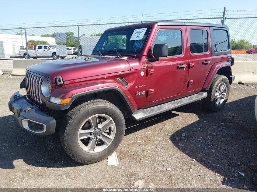 2022 Jeep Wrangler / VIN 1C4HJXEG7NW103922 IAAI salvage auction — UNKNOWN, Salvage (Tennessee), sold $14,100 on 2026-07-30 (photo 2)