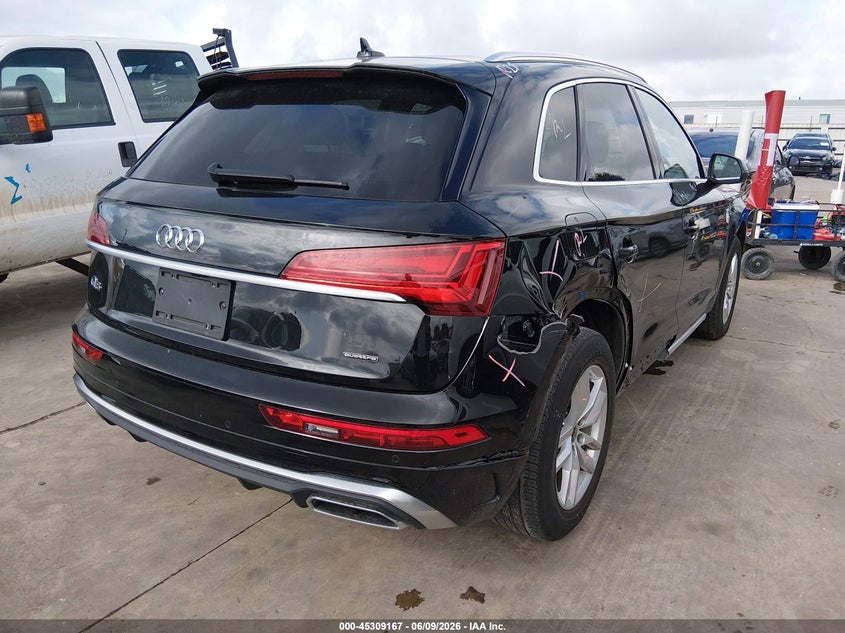 2023 Audi Q5 VIN WA1GAAFYXP2163004 IAAI salvage auction — RIGHT SIDE, Salvage Title, sold $15,650 on 2026-08-25 (photo 4)
