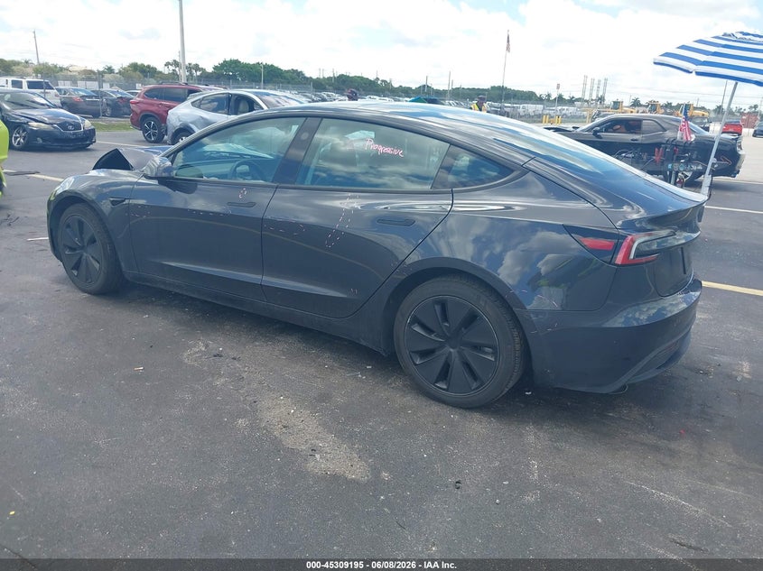 2024 Tesla Model 3 VIN 5YJ3E1EA0RF736215 IAAI salvage auction — FRONT END, Salvage Title, sold $10,000 on 2026-08-02 (photo 3)