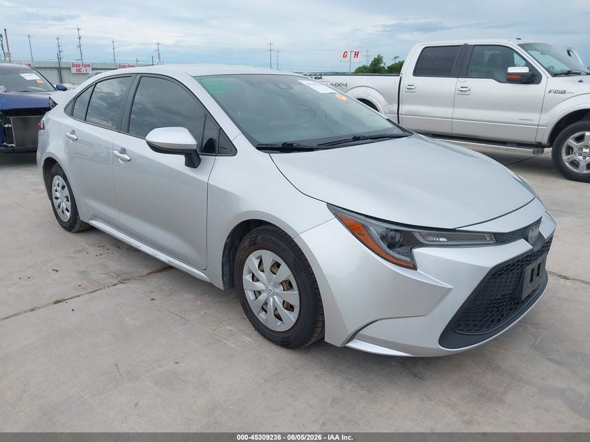 2020 Toyota Corolla VIN JTDDPRAE1LJ016895 IAAI salvage auction — REAR END, Salvage Title, sold $3,100 on 2026-07-16 (photo 1)
