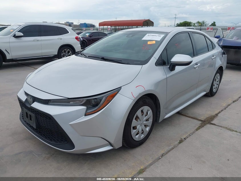 2020 Toyota Corolla VIN JTDDPRAE1LJ016895 IAAI salvage auction — REAR END, Salvage Title, sold $3,100 on 2026-07-16 (photo 2)