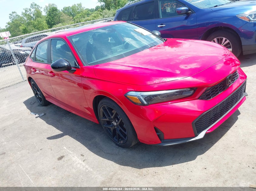 2026 Honda Civic VIN 2HGFE4F82TH312905 IAAI salvage auction — HAIL, Salvage Title, sold $11,800 on 2026-07-17 (photo 1)