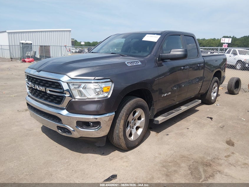 2022 Ram 1500 VIN 1C6SRFBT1NN134123 IAAI salvage auction — HAIL, Salvage Title, sold $12,050 on 2026-07-21 (photo 2)