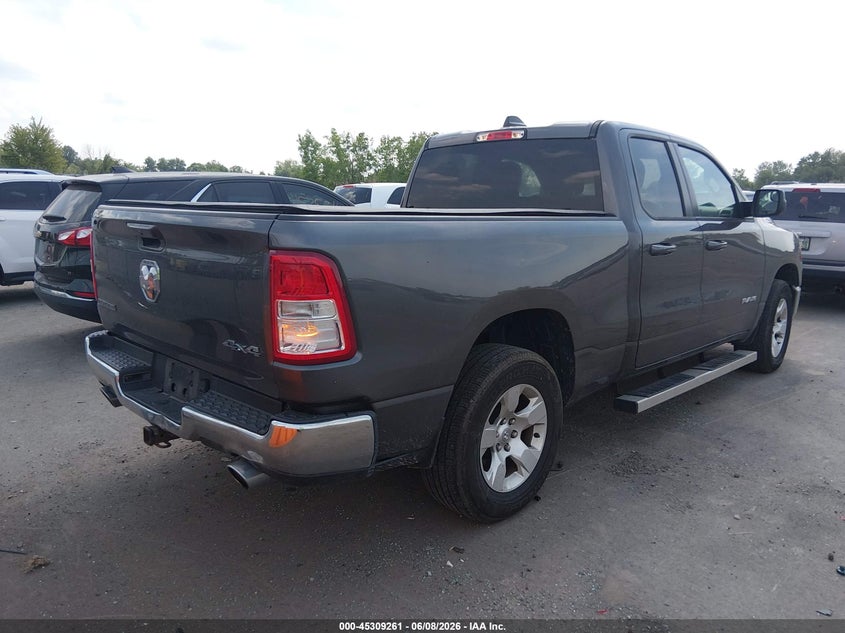 2022 Ram 1500 VIN 1C6SRFBT1NN134123 IAAI salvage auction — HAIL, Salvage Title, sold $12,050 on 2026-07-21 (photo 4)