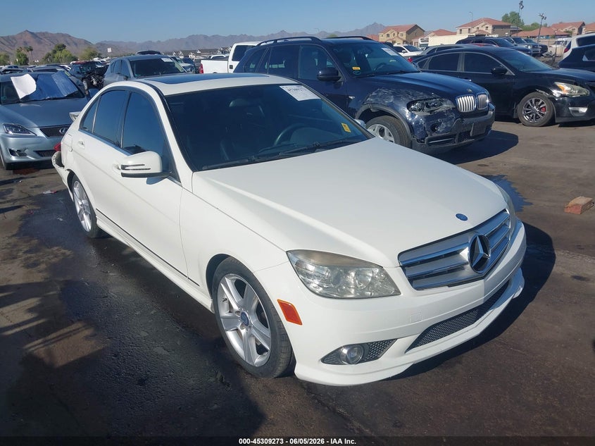 2010 Mercedes-benz C-klasse VIN WDDGF5EB5AR123865 IAAI salvage auction — REAR END, Salvage (Arizona), sold $375 on 2026-07-21 (photo 1)