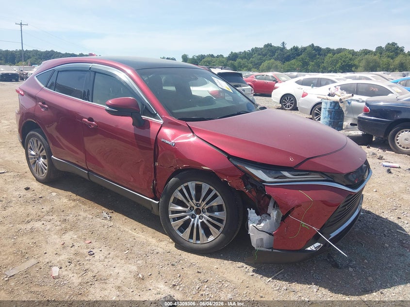 2021 Toyota Venza VIN JTEAAAAH6MJ038095 — IAAI salvage auction photo