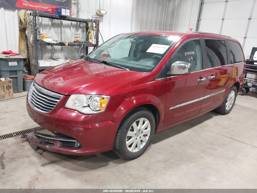 2012 Chrysler Town & country VIN 2C4RC1CG7CR303347 IAAI salvage auction — FRONT END, Certificate Of Title (Nebraska), sold $725 on 2026-07-22 (photo 2)