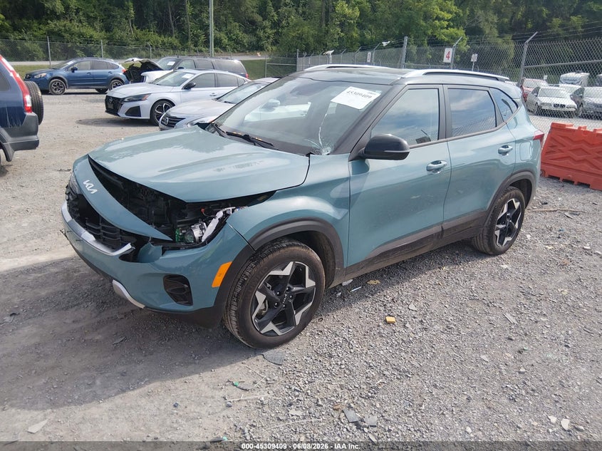 2026 Kia Seltos VIN KNDEUCAA8T7873915 IAAI salvage auction — FRONT END, Salvage Title, sold $12,300 on 2026-07-07 (photo 2)