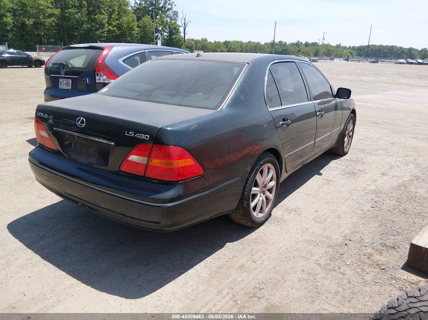 2002 Lexus Ls VIN JTHBN30F020082555 IAAI salvage auction — NORMAL WEAR, Clear (Maryland), sold $575 on 2026-07-22 (photo 4)