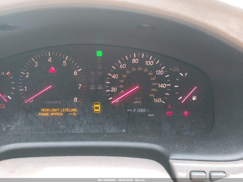 2002 Lexus Ls VIN JTHBN30F020082555 IAAI salvage auction — NORMAL WEAR, Clear (Maryland), sold $575 on 2026-07-22 (photo 7)