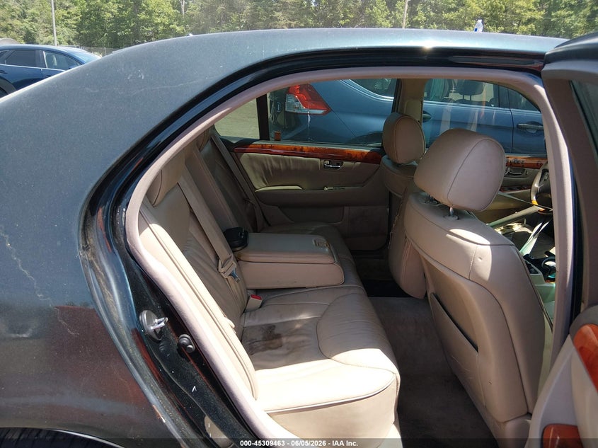 2002 Lexus Ls VIN JTHBN30F020082555 IAAI salvage auction — NORMAL WEAR, Clear (Maryland), sold $575 on 2026-07-22 (photo 8)