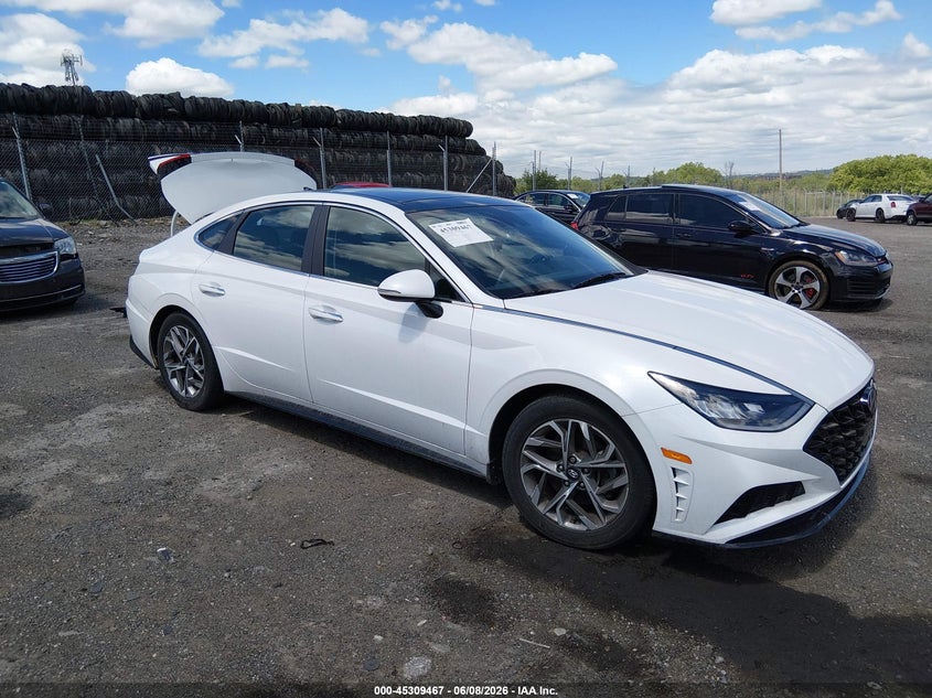 2021 Hyundai Sonata VIN KMHL14JA4MA159625 IAAI salvage auction — REAR END, Salvage Title, sold $6,500 on 2026-07-17 (photo 1)