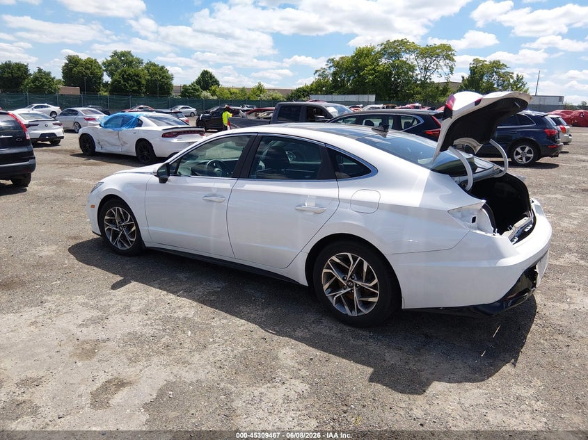 2021 Hyundai Sonata VIN KMHL14JA4MA159625 IAAI salvage auction — REAR END, Salvage Title, sold $6,500 on 2026-07-17 (photo 3)