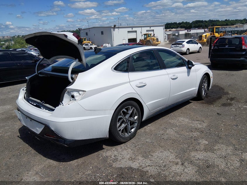 2021 Hyundai Sonata VIN KMHL14JA4MA159625 IAAI salvage auction — REAR END, Salvage Title, sold $6,500 on 2026-07-17 (photo 4)
