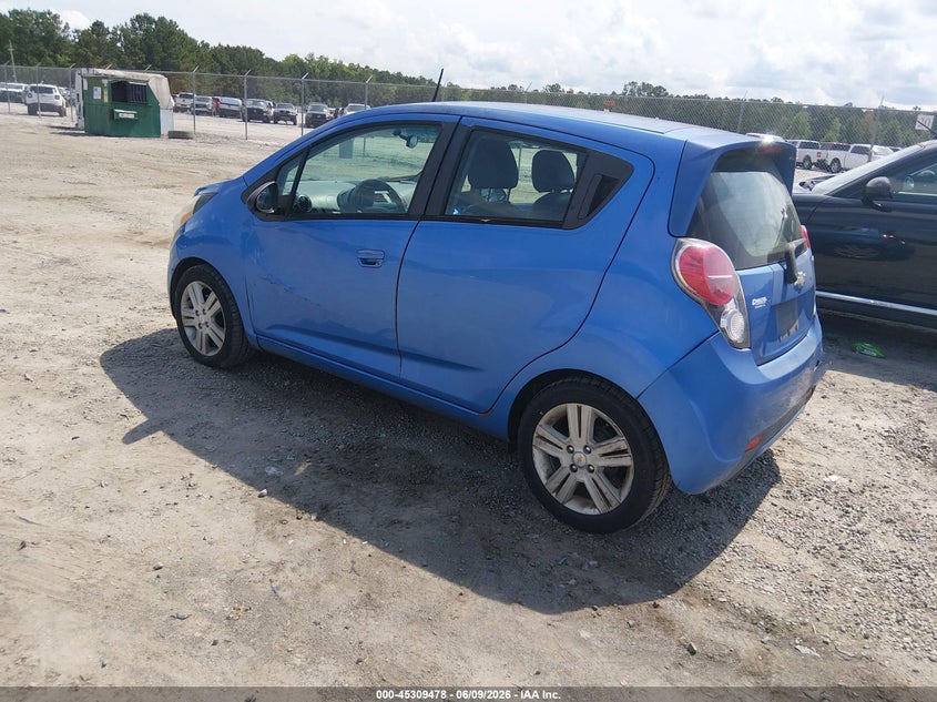2014 Chevrolet Spark VIN KL8CB6S97EC405342 IAAI salvage auction — REAR END, Salvage Title, sold $775 on 2026-07-10 (photo 3)