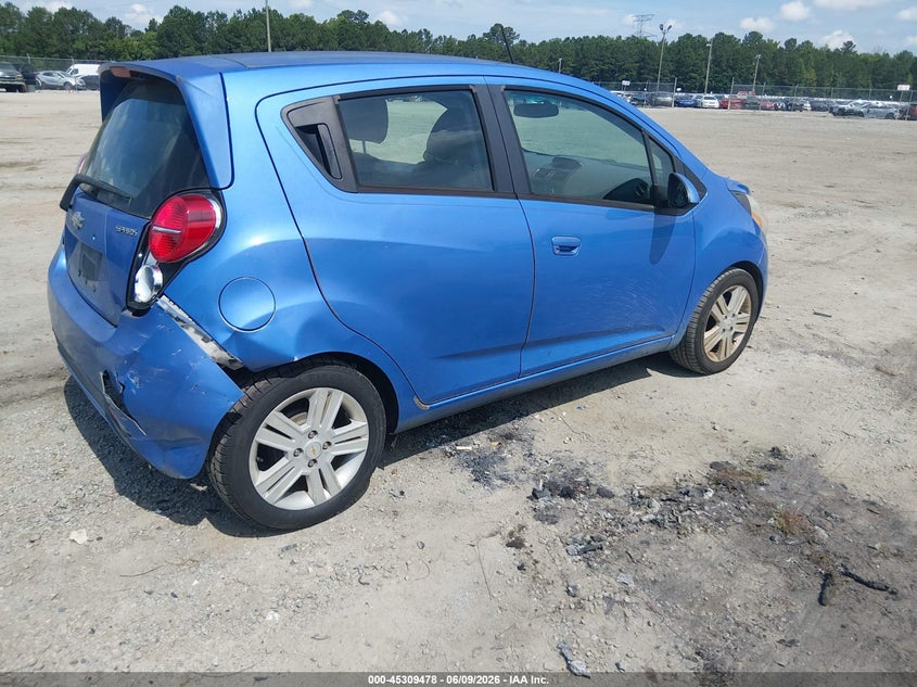 2014 Chevrolet Spark VIN KL8CB6S97EC405342 IAAI salvage auction — REAR END, Salvage Title, sold $775 on 2026-07-10 (photo 4)