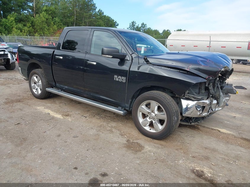 2017 Ram 1500 VIN 1C6RR7LG7HS589277 IAAI salvage auction — FRONT END, Salvage Title, sold $1,950 on 2026-07-29 (photo 1)