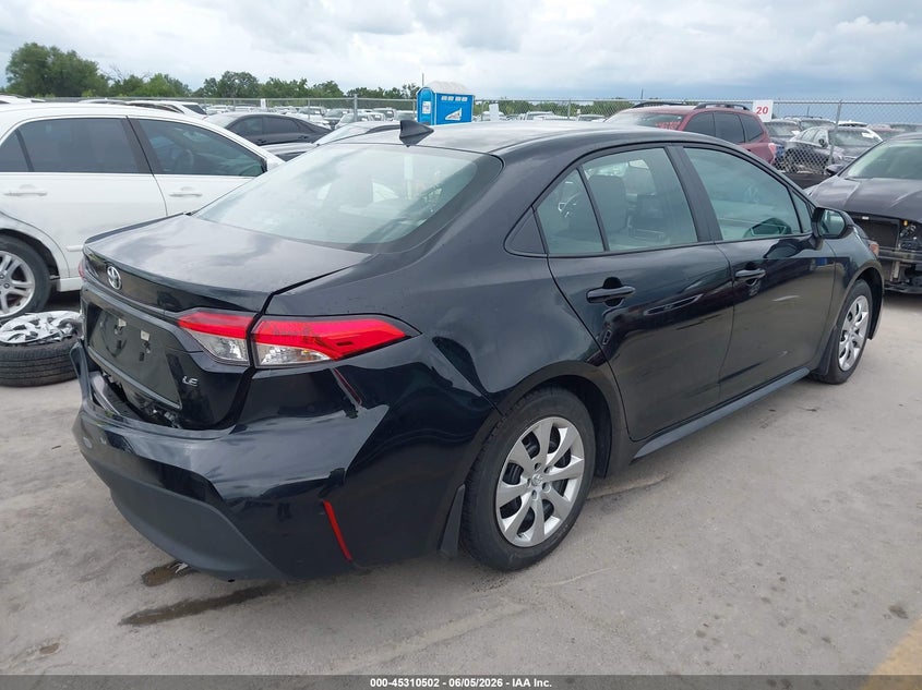 2026 Toyota Corolla VIN 5YFB4MDE8TP401543 IAAI salvage auction — LEFT REAR, Original (Texas), sold $8,050 on 2026-08-25 (photo 4)
