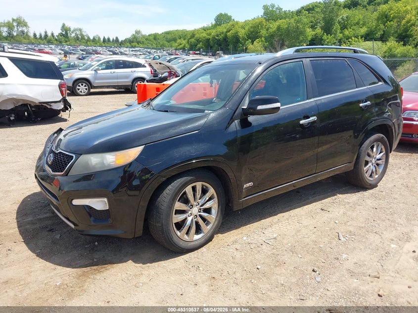 2012 Kia Sorento VIN 5XYKWDA26CG210647 IAAI salvage auction — RIGHT FRONT, Clear (Illinois), sold $575 on 2026-07-15 (photo 2)